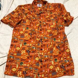 Orange Hawaiian Shirt